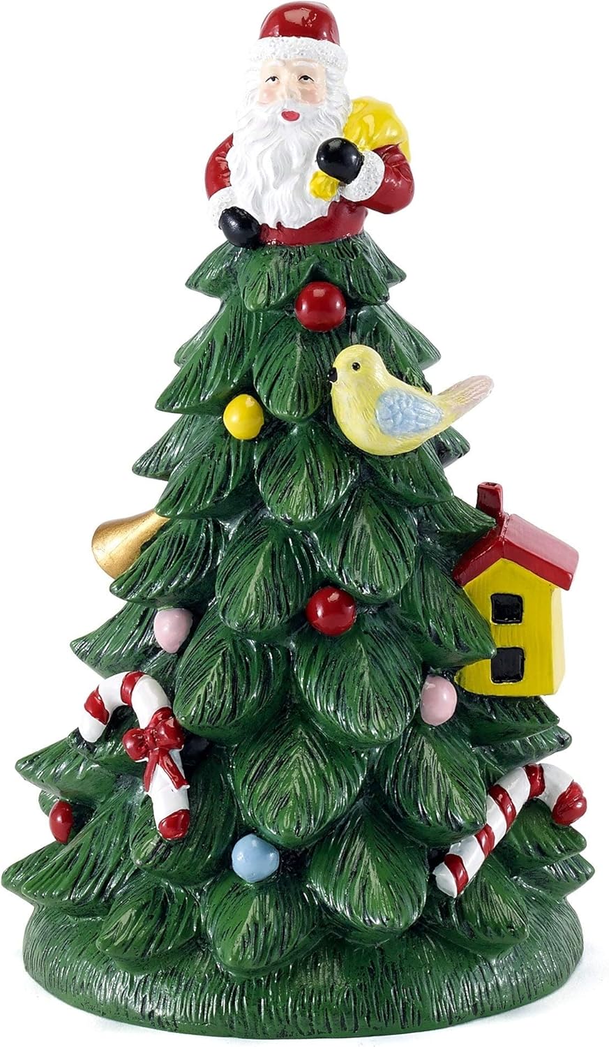 Spode - Diş Fırçası Tutucu, Reçine Banyo Aksesuarları, Tatil Ev Dekoru (Spode Noel Ağacı Koleksiyonu) Toothbrush Holder Kırmızı