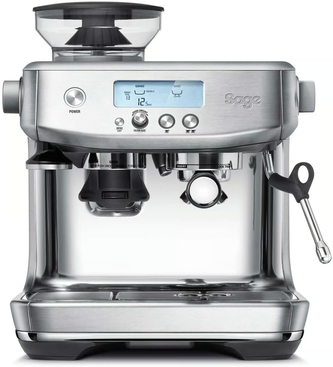 Sage SES878 BSS The Barista Pro™ Espresso Makinesi Fırçalanmış paslanmaz çelik.