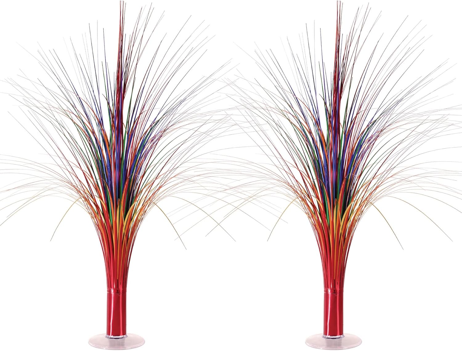 Beistle 2 Parça Plastik Metalik Çok Renkli Sprey Yeni Yıl Dekorasyonları İçin Orta Parçalar, Doğum Günü Partisi Malzemeleri, 48,26 cm