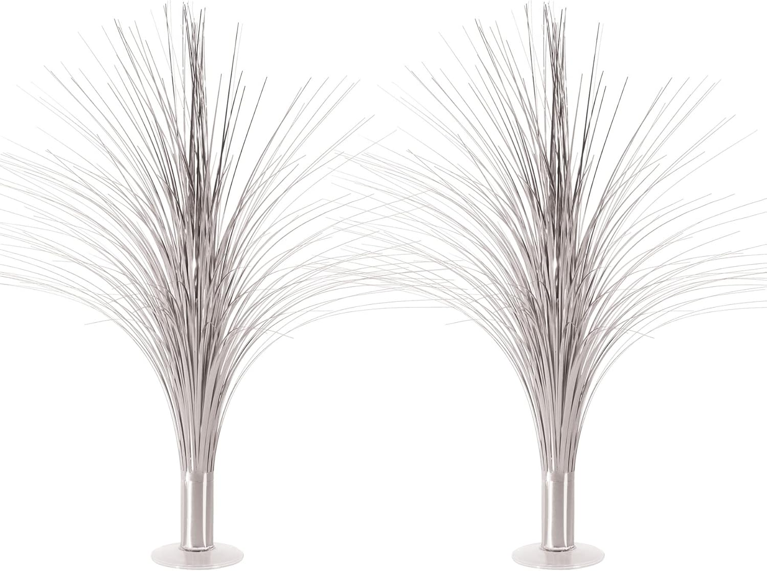 Beistle 2 Parça Plastik Metalik Gümüş Sprey Yeni Yıl Dekorasyonları, Ödüller Gece Sofra Takımı, Doğum Günü Partisi Malzemeleri, 48,26 cm