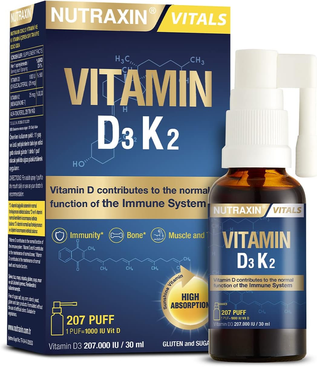Wellcare Vitamin D3+K2 1000 IU 30 ml