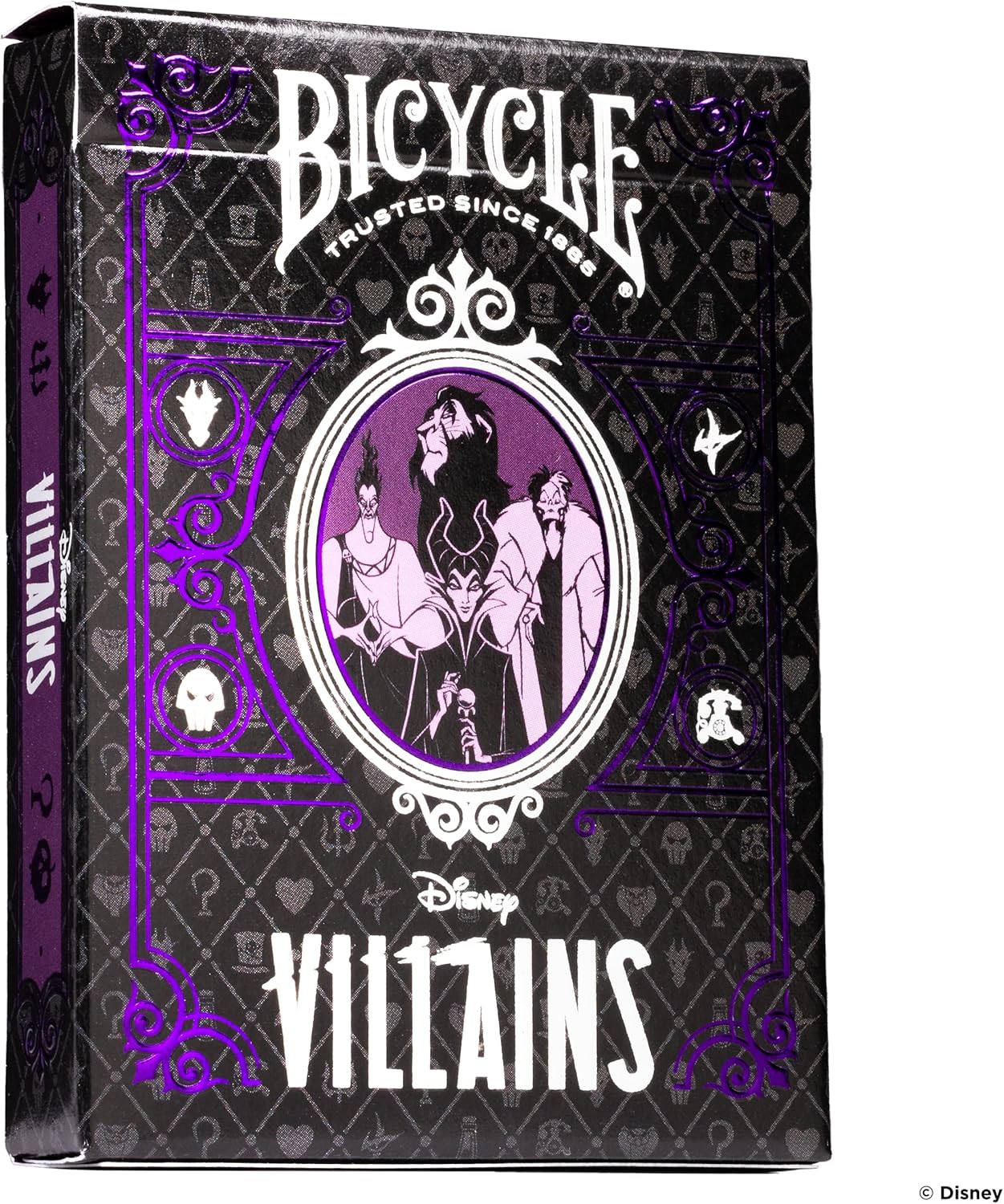 Bicycle® Disney Villains Oyun Kartları – Yeşil veya Mor Kötü adamlar