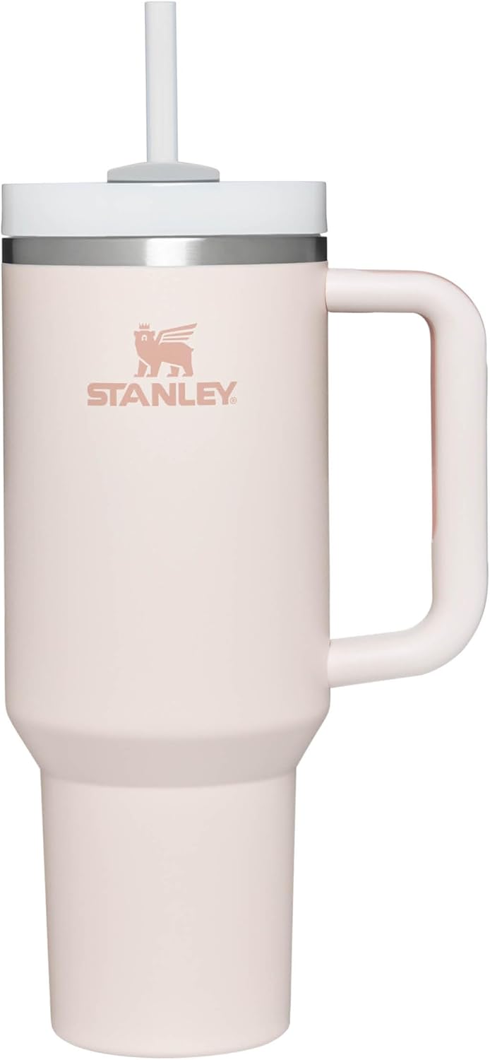 Stanley Quencher Pipetli Termos Bardak, 1.18 Litre, Pembe Kuvars(Rose Quartz) Açık Pembe 1.18 L