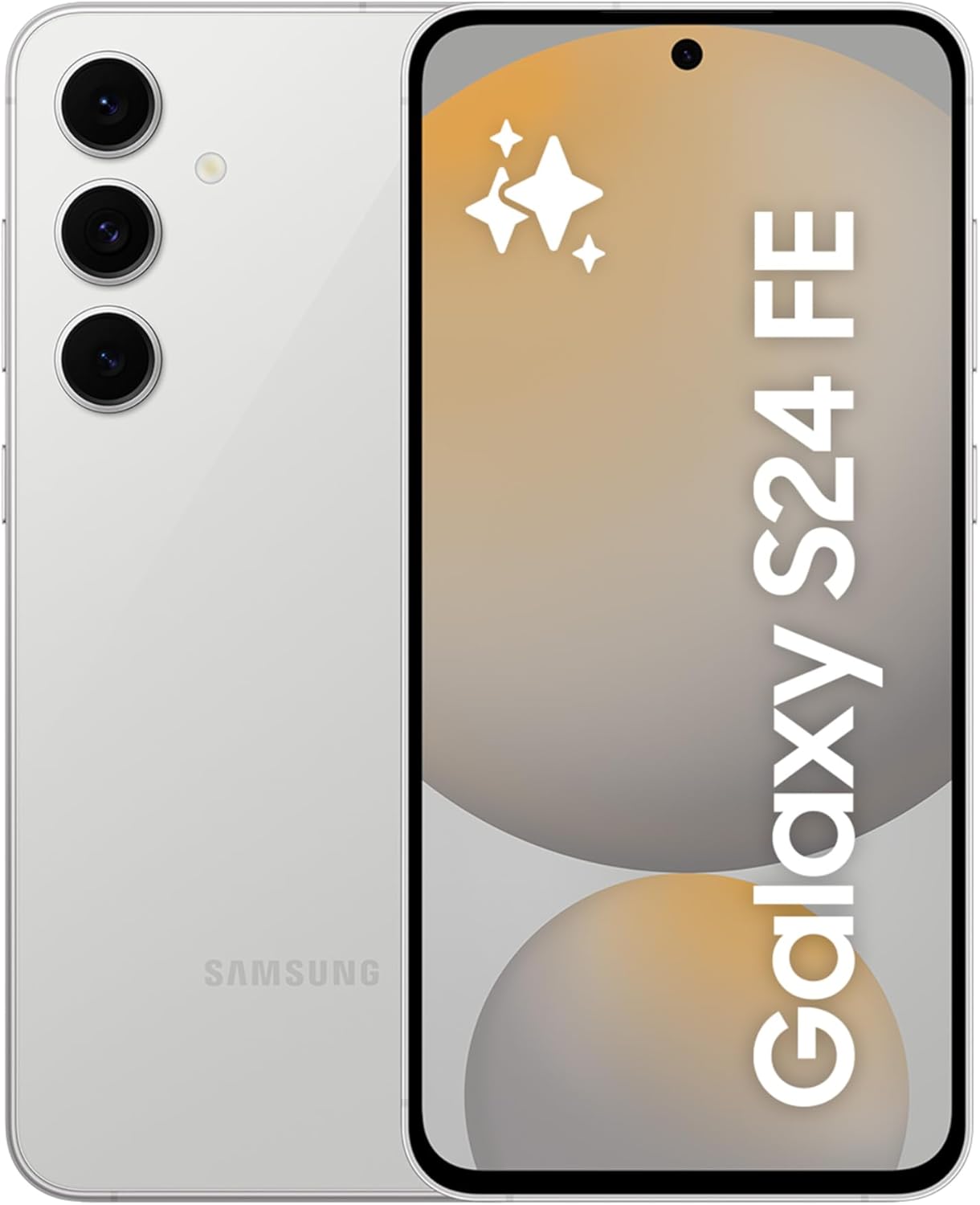 Samsung Galaxy S24 FE, Yapay Zeka (AI) Telefon, 8GB RAM, 128GB Hafıza, Gri, Android Akıllı Telefon, 50MP Kamera, Uzun Pil Ömrü, Büyük Ekran (Samsung Türkiye Garantili)