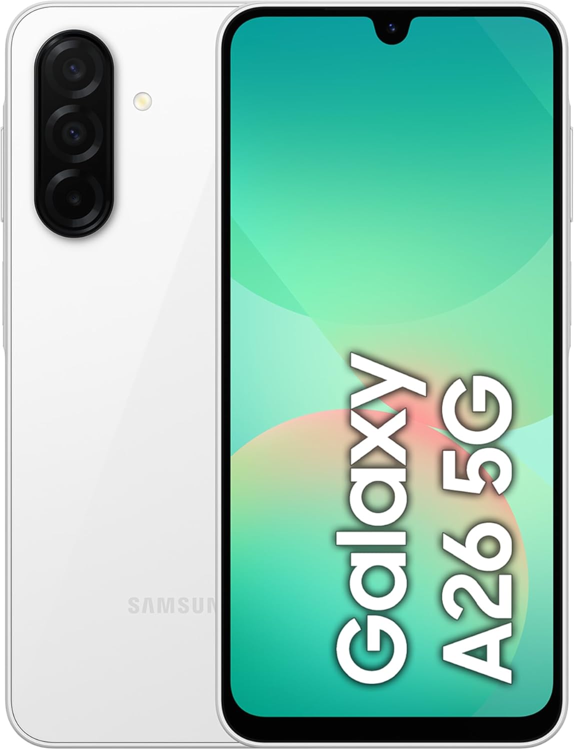 Samsung Galaxy A26 5G, Android Akıllı Telefon, 256GB Depolama, 8GB RAM, Beyaz, 50MP Kamera, Büyük Ekran, Uzun Pil Ömrü (Samsung Türkiye Garantili) 256GB Beyaz