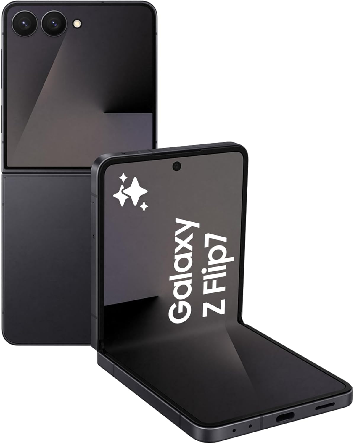 Samsung Galaxy Z Flip7, Yapay Zeka Telefonu, Gece Siyahı, 512GB depolama, 12GB Bellek, Selfie için 50MP Kamera, 3nm İşlemci, 4300mAh Pil (Samsung Türkiye Garantili) Gece Siyahı 512GB