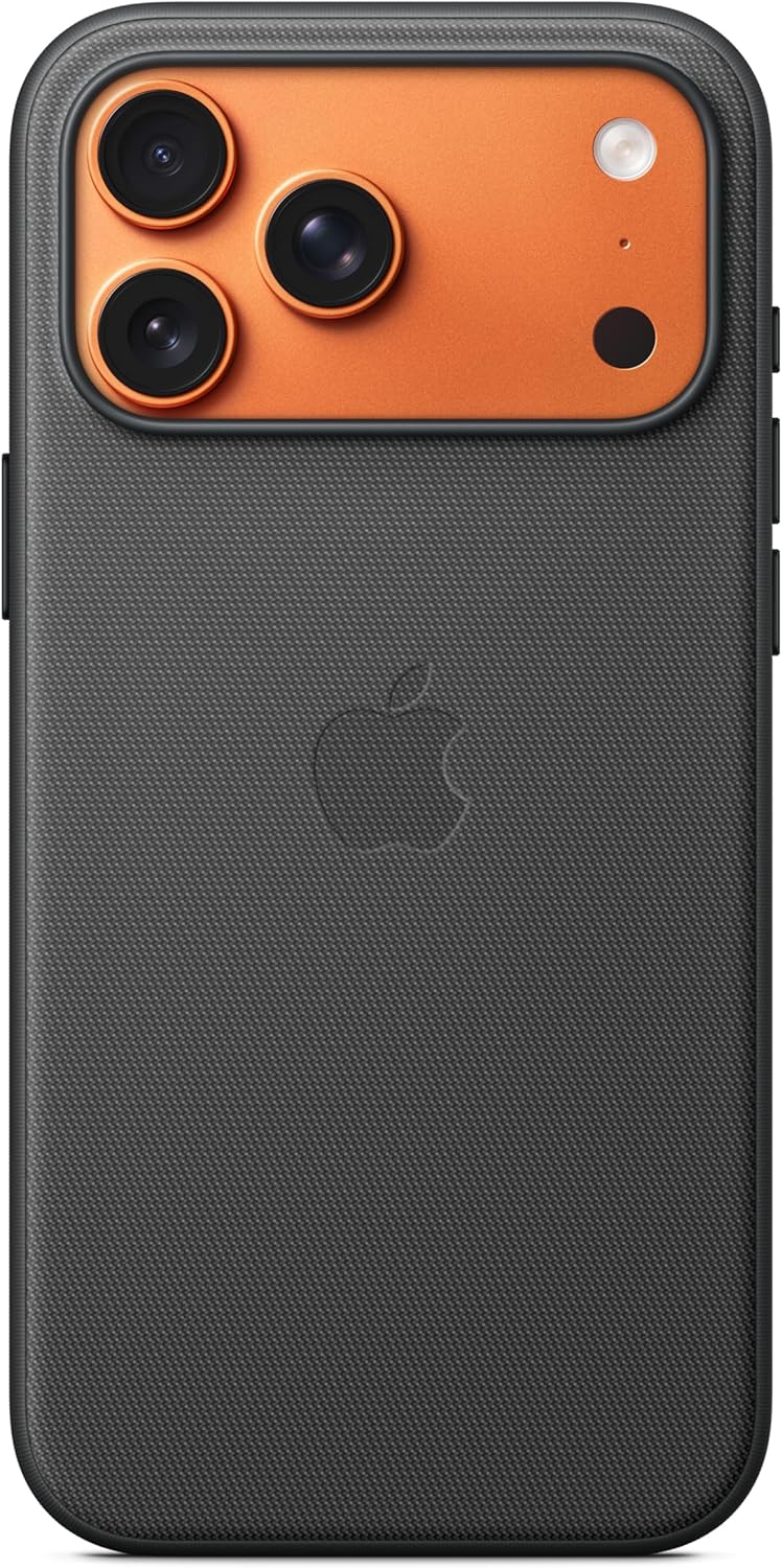 Apple iPhone 17 Pro Max için MagSafe özellikli Tech Dokuma Kılıf - Siyah Tech Dokuma Siyah